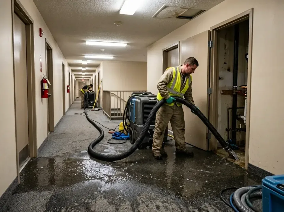 multi-unit-apartment-hallway-f-005 — frequently asked questions, Emergency Burst Pipe Water Extraction & Removal in Meadowoo…